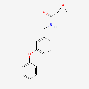 molecular formula C16H15NO3 B2930794 N-[(3-Phenoxyphenyl)methyl]oxirane-2-carboxamide CAS No. 2411256-66-9
