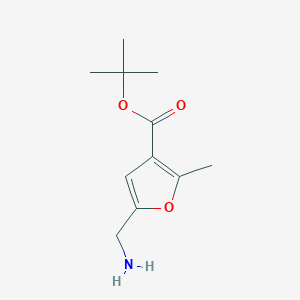 B2930800 Tert-butyl 5-(aminomethyl)-2-methylfuran-3-carboxylate CAS No. 2248287-39-8