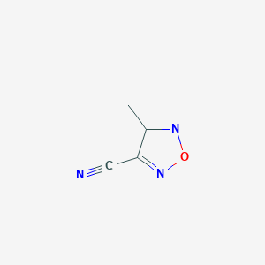 molecular formula C4H3N3O B2930854 4-Methyl-1,2,5-oxadiazole-3-carbonitrile CAS No. 10349-10-7