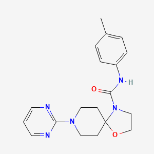molecular formula C19H23N5O2 B2930888 N-(4-methylphenyl)-8-(2-pyrimidinyl)-1-oxa-4,8-diazaspiro[4.5]decane-4-carboxamide CAS No. 338761-44-7