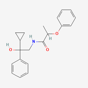 molecular formula C20H23NO3 B2930892 N-(2-cyclopropyl-2-hydroxy-2-phenylethyl)-2-phenoxypropanamide CAS No. 1421450-75-0