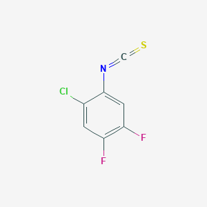 molecular formula C7H2ClF2NS B2930895 1-Chloro-4,5-difluoro-2-isothiocyanatobenzene CAS No. 1895912-40-9