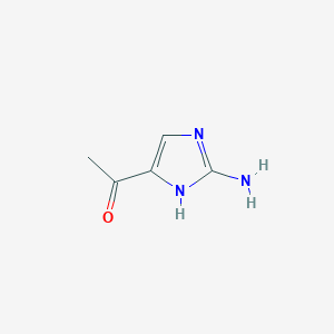molecular formula C5H7N3O B2930918 1-(2-amino-1H-imidazol-5-yl)ethan-1-one CAS No. 67560-27-4