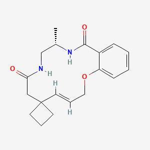 (4E,11S)-11-Methylspiro[2-oxa-9,12-diazabicyclo[12.4.0]octadeca-1(18),4,14,16-tetraene-6,1'-cyclobutane]-8,13-dione