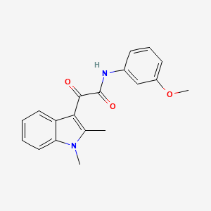 2-(1,2-dimethyl-1H-indol-3-yl)-N-(3-methoxyphenyl)-2-oxoacetamide