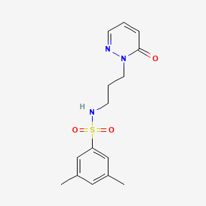 3,5-dimethyl-N-(3-(6-oxopyridazin-1(6H)-yl)propyl)benzenesulfonamide