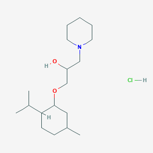 1-((2-Isopropyl-5-methylcyclohexyl)oxy)-3-(piperidin-1-yl)propan-2-ol hydrochloride