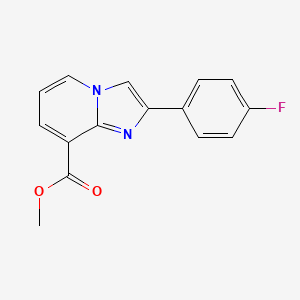 Methyl 2-(4-fluorophenyl)imidazo[1,2-a]pyridine-8-carboxylate