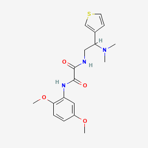 N1-(2,5-dimethoxyphenyl)-N2-(2-(dimethylamino)-2-(thiophen-3-yl)ethyl)oxalamide