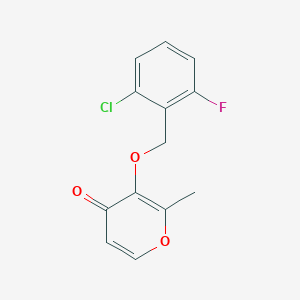 3-((2-Chloro-6-fluorobenzyl)oxy)-2-methyl-4H-pyran-4-one