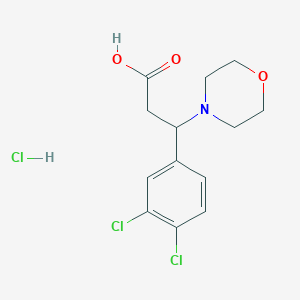 3-(3,4-Dichlorophenyl)-3-(morpholin-4-yl)propanoic acid hydrochloride