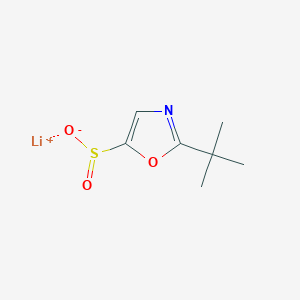 molecular formula C7H10LiNO3S B2931057 Lithium(1+)ion2-tert-butyl-1,3-oxazole-5-sulfinate CAS No. 2305254-68-4