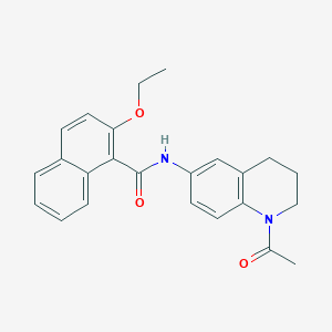 molecular formula C24H24N2O3 B2931071 N-(1-acetyl-1,2,3,4-tetrahydroquinolin-6-yl)-2-ethoxynaphthalene-1-carboxamide CAS No. 941944-63-4
