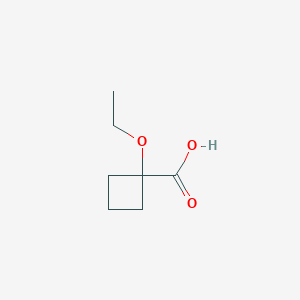 molecular formula C7H12O3 B2931102 1-Ethoxycyclobutane-1-carboxylic acid CAS No. 1314980-55-6