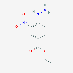molecular formula C9H11N3O4 B2931107 Ethyl 4-hydrazinyl-3-nitrobenzoate CAS No. 355425-79-5