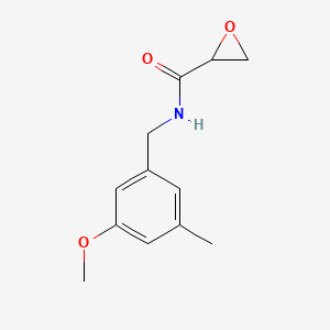 molecular formula C12H15NO3 B2931144 N-[(3-Methoxy-5-methylphenyl)methyl]oxirane-2-carboxamide CAS No. 2411246-17-6