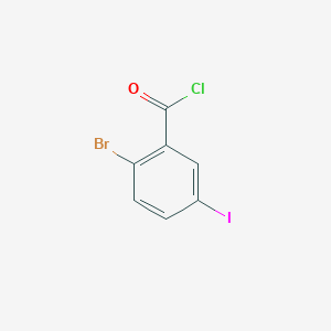 molecular formula C7H3BrClIO B2931238 2-Bromo-5-iodobenzoyl chloride CAS No. 1261570-98-2