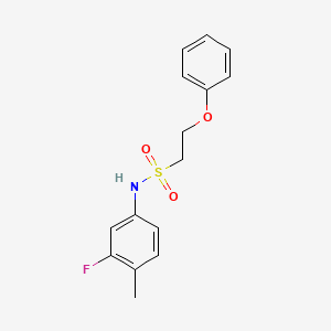N-(3-fluoro-4-methylphenyl)-2-phenoxyethanesulfonamide