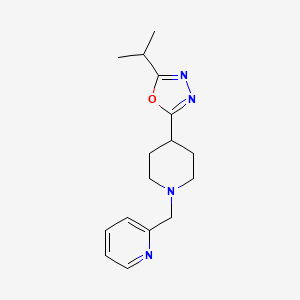 2-Isopropyl-5-(1-(pyridin-2-ylmethyl)piperidin-4-yl)-1,3,4-oxadiazole