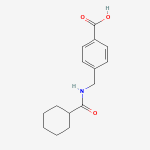 molecular formula C15H19NO3 B2931300 4-(Cyclohexanecarboxamidomethyl)benzoic acid CAS No. 925103-24-8