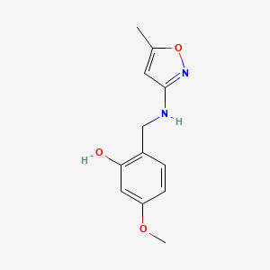 5-Methoxy-2-{[(5-methyl-3-isoxazolyl)amino]methyl}benzenol