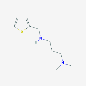 molecular formula C10H18N2S B2931346 N,N-Dimethyl-N'-thiophen-2-ylmethyl-propane-1,3-diamine CAS No. 626216-45-3