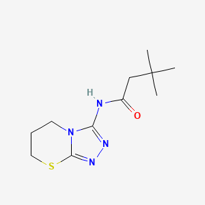 B2931389 N-(6,7-dihydro-5H-[1,2,4]triazolo[3,4-b][1,3]thiazin-3-yl)-3,3-dimethylbutanamide CAS No. 946299-87-2