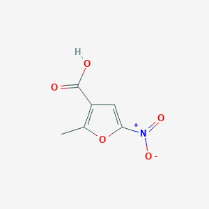molecular formula C6H5NO5 B2931463 2-Methyl-5-nitrofuran-3-carboxylic acid CAS No. 129423-27-4