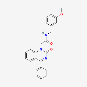 molecular formula C24H21N3O3 B2931474 N-[(3-methoxyphenyl)methyl]-2-(2-oxo-4-phenyl-1,2-dihydroquinazolin-1-yl)acetamide CAS No. 932457-41-5