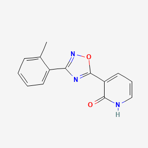 molecular formula C14H11N3O2 B2931485 3-[3-(2-methylphenyl)-1,2,4-oxadiazol-5-yl]pyridin-2(1H)-one CAS No. 950276-68-3