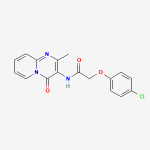 molecular formula C17H14ClN3O3 B2931490 2-(4-chlorophenoxy)-N-{2-methyl-4-oxo-4H-pyrido[1,2-a]pyrimidin-3-yl}acetamide CAS No. 946335-77-9