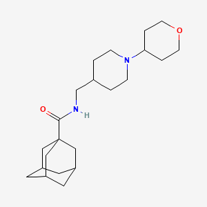 molecular formula C22H36N2O2 B2931495 N-{[1-(oxan-4-yl)piperidin-4-yl]methyl}adamantane-1-carboxamide CAS No. 2034588-81-1