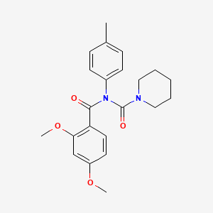 molecular formula C22H26N2O4 B2931546 N-(2,4-dimethoxybenzoyl)-N-(4-methylphenyl)piperidine-1-carboxamide CAS No. 923201-22-3