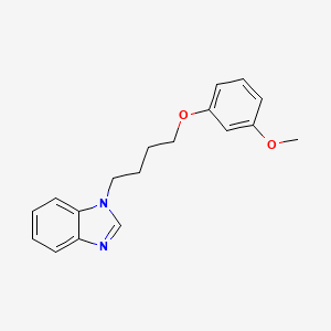 molecular formula C18H20N2O2 B2931559 1-[4-(3-methoxyphenoxy)butyl]-1H-1,3-benzodiazole CAS No. 950228-47-4