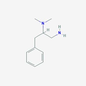 molecular formula C11H18N2 B2931632 (1-Amino-3-phenylpropan-2-yl)dimethylamine CAS No. 128899-95-6