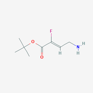 molecular formula C8H14FNO2 B2931643 Tert-butyl 4-amino-2-fluorobut-2-enoate CAS No. 2288032-84-6
