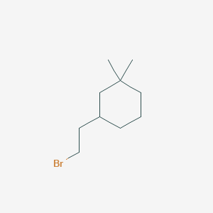 molecular formula C10H19Br B2931664 3-(2-Bromoethyl)-1,1-dimethylcyclohexane CAS No. 106673-04-5