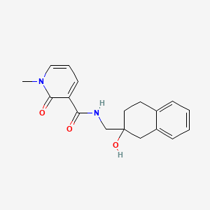 molecular formula C18H20N2O3 B2931799 N-[(2-hydroxy-1,2,3,4-tetrahydronaphthalen-2-yl)methyl]-1-methyl-2-oxo-1,2-dihydropyridine-3-carboxamide CAS No. 1421450-07-8