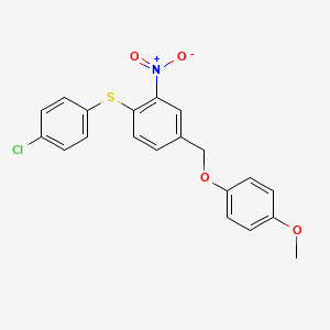 4-[(4-Chlorophenyl)sulfanyl]-3-nitrobenzyl 4-methoxyphenyl ether