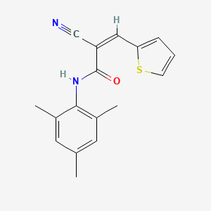 (Z)-2-cyano-N-mesityl-3-(thiophen-2-yl)acrylamide