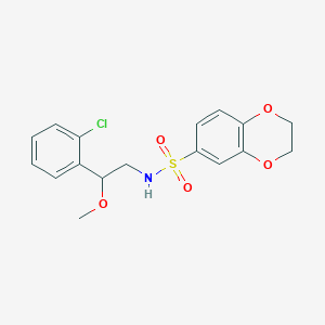 molecular formula C17H18ClNO5S B2931804 N-[2-(2-chlorophenyl)-2-methoxyethyl]-2,3-dihydro-1,4-benzodioxine-6-sulfonamide CAS No. 1788559-29-4