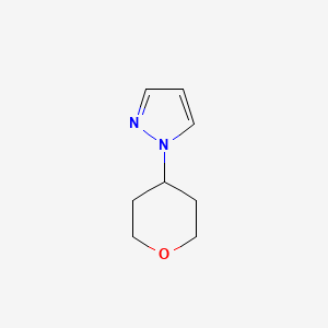 molecular formula C8H12N2O B2931808 1-(tetrahydro-2H-pyran-4-yl)-1H-pyrazole CAS No. 1342268-71-6