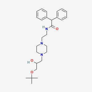 molecular formula C27H39N3O3 B2931813 N-(2-(4-(3-(tert-butoxy)-2-hydroxypropyl)piperazin-1-yl)ethyl)-2,2-diphenylacetamide CAS No. 2034585-13-0
