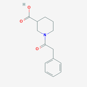 molecular formula C14H17NO3 B2931844 1-(2-Phenylacetyl)piperidine-3-carboxylic acid CAS No. 1017381-24-6
