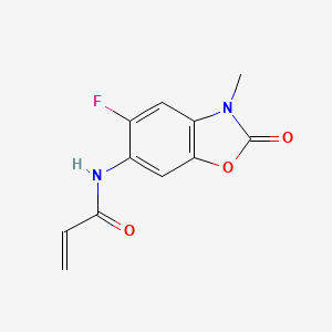 molecular formula C11H9FN2O3 B2931852 N-(5-Fluoro-3-methyl-2-oxo-1,3-benzoxazol-6-yl)prop-2-enamide CAS No. 2305533-44-0