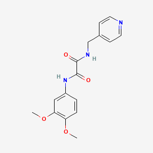 molecular formula C16H17N3O4 B2931902 N-(3,4-dimethoxyphenyl)-N'-[(pyridin-4-yl)methyl]ethanediamide CAS No. 839681-64-0