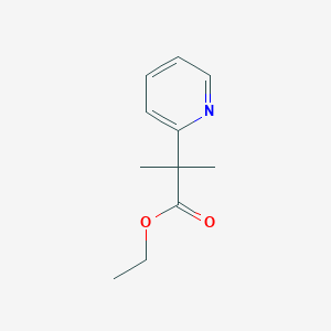 molecular formula C11H15NO2 B2931933 Ethyl 2-methyl-2-(pyridin-2-yl)propanoate CAS No. 20092-97-1