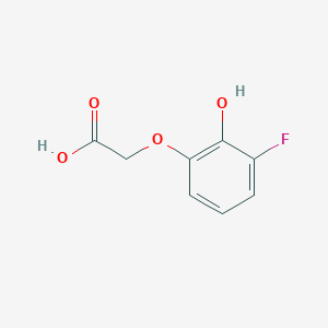 molecular formula C8H7FO4 B2931948 2-(3-Fluoro-2-hydroxyphenoxy)acetic acid CAS No. 1780016-24-1