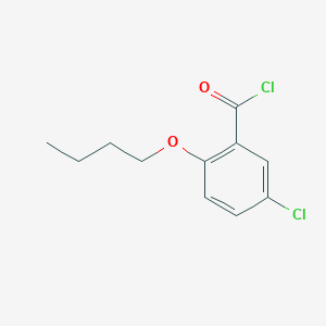 molecular formula C11H12Cl2O2 B2931949 2-Butoxy-5-chlorobenzoyl chloride CAS No. 62910-45-6