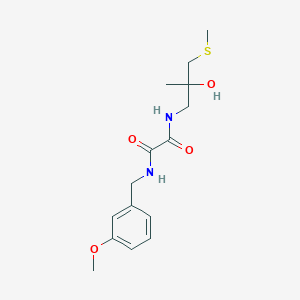 molecular formula C15H22N2O4S B2931955 N1-(2-hydroxy-2-methyl-3-(methylthio)propyl)-N2-(3-methoxybenzyl)oxalamide CAS No. 1396747-20-8